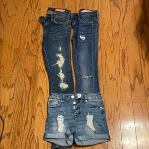 Great! Sz 10 Blank NYC jeans/Hudson shorts!